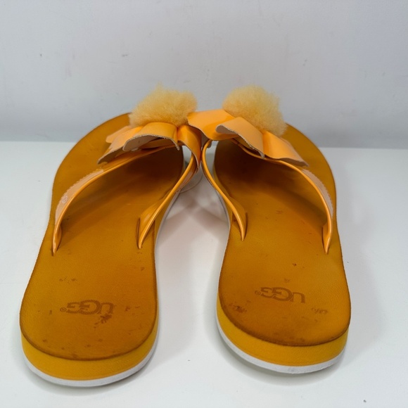 UGG Popy Orange Zinnia Flip Flops Women's Size 10 - Picture 10 of 11